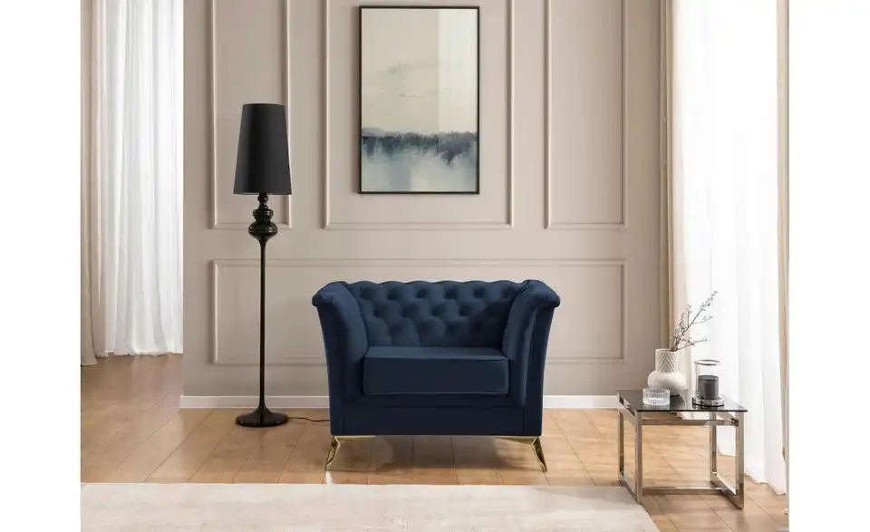 S-STYLE Chesterfield Sessel Wilhelm, in Wohnsituation