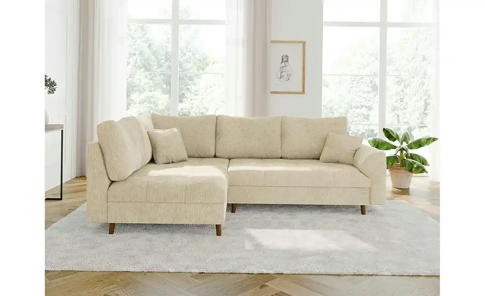 Ecksofa, in Wohnsituation