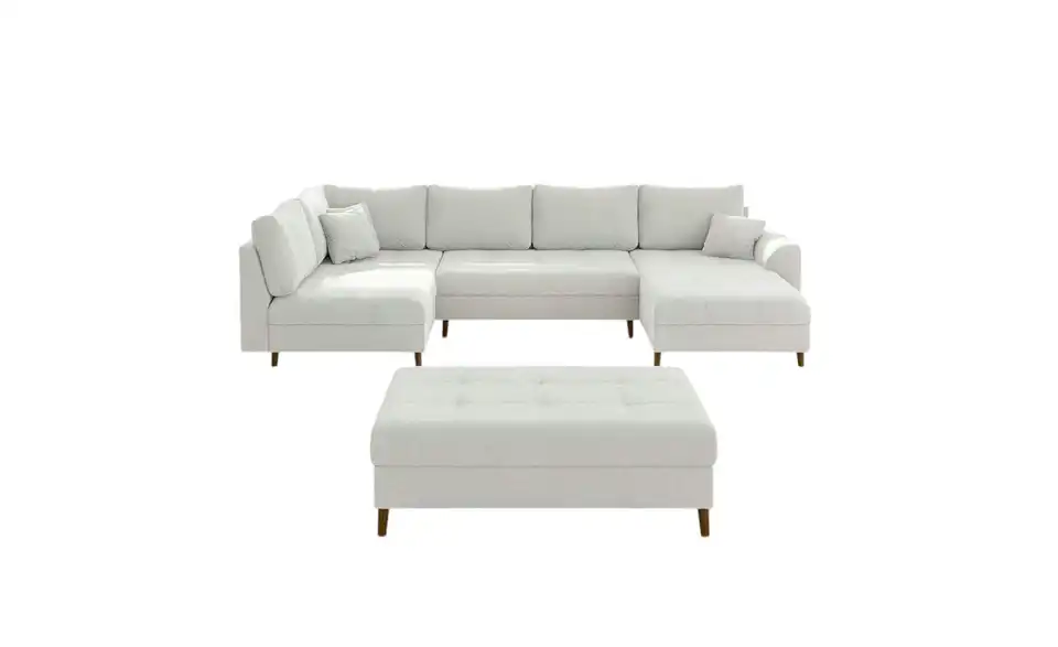 Wohnlandschaft mit Hocker, Frontansicht