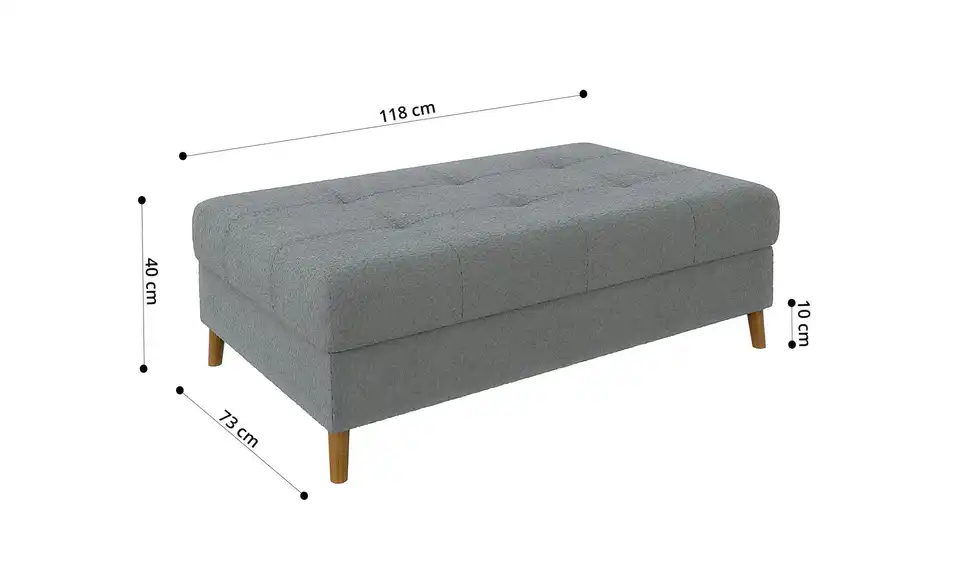 S-STYLE Ecksofa mit Hocker Lars, Bild mit Text