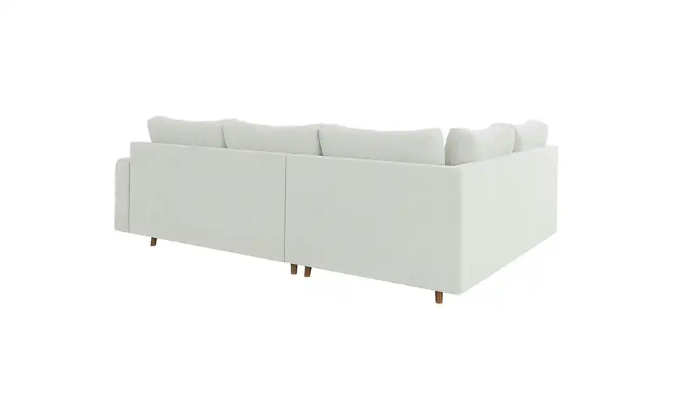 Ecksofa mit Hocker, Rückansicht