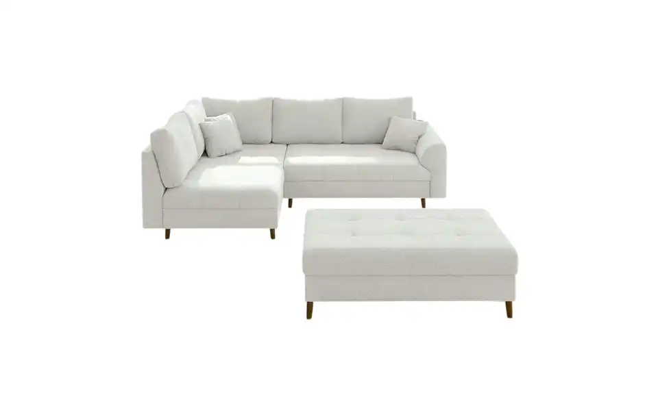 Ecksofa mit Hocker, Frontansicht