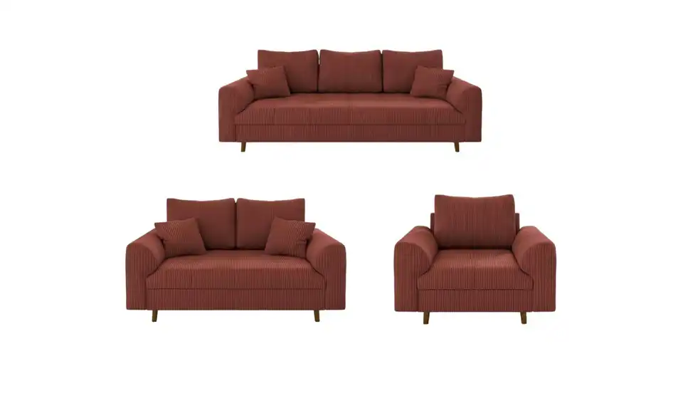 S-STYLE Polstergarnitur 3+2+1 Maya, Frontansicht