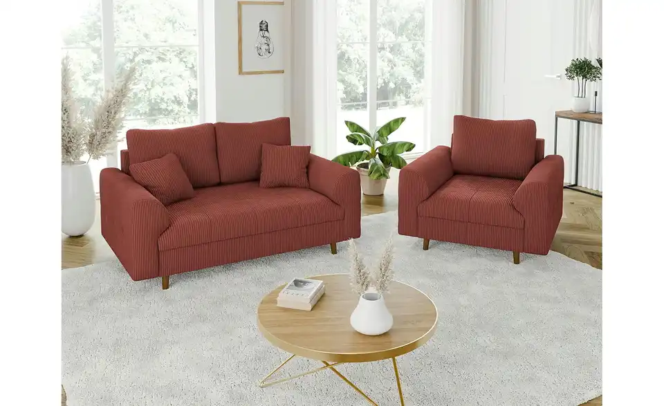 S-STYLE Polstergarnitur 2+1 Maya, in Wohnsituation