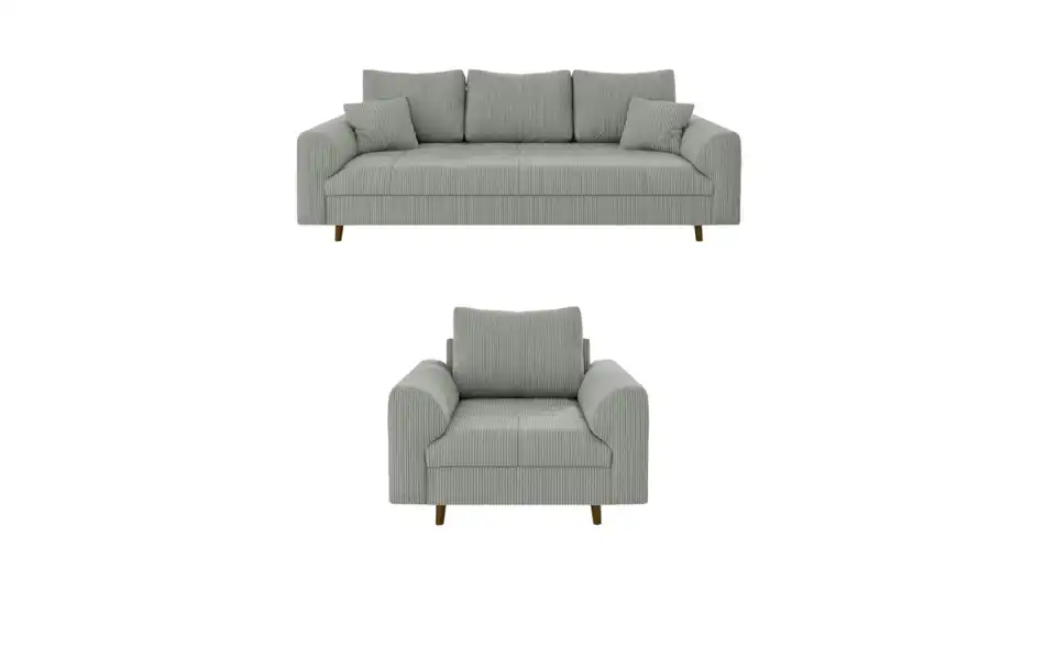 Polstergarnitur 3+1, Frontansicht