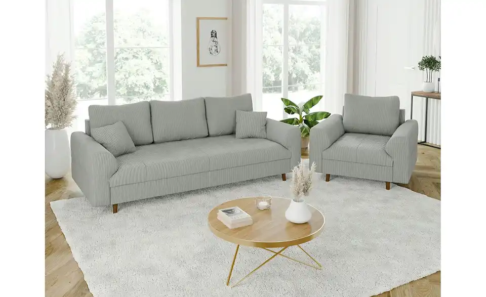 Polstergarnitur 3+1, in Wohnsituation