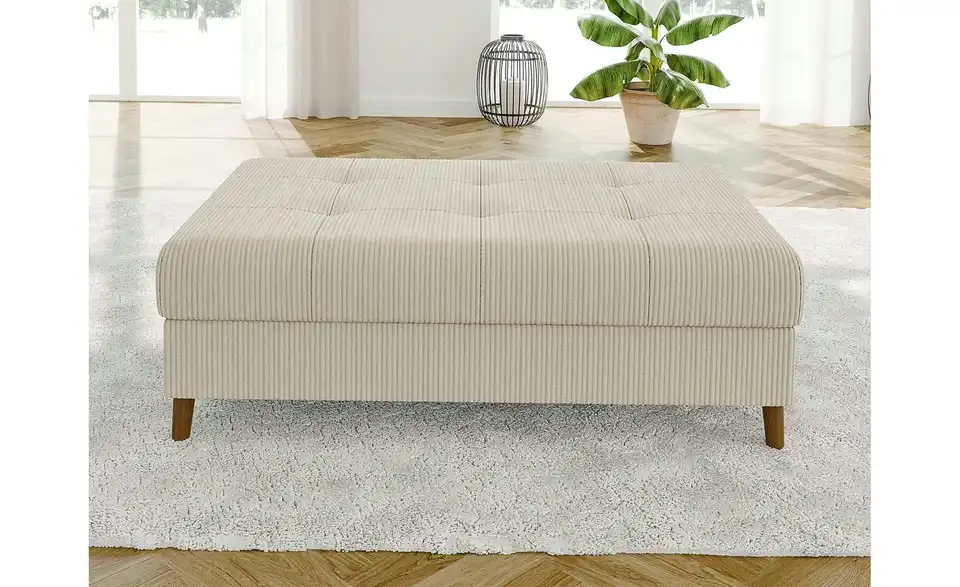 Wohnlandschaft mit Hocker, geöffnet