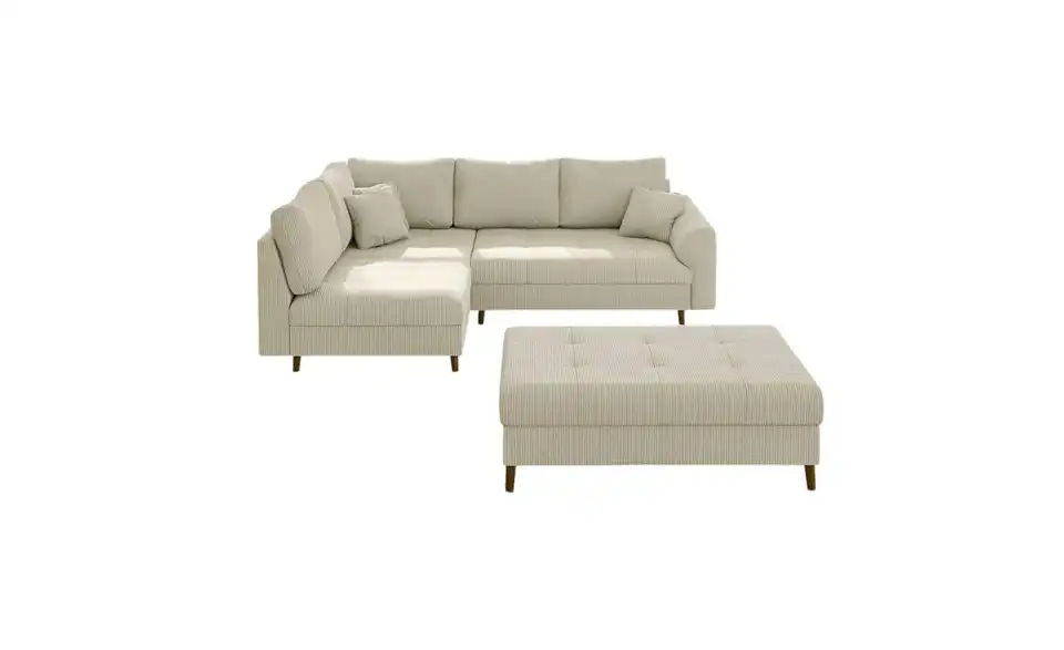 S-STYLE Ecksofa mit Hocker Maya, Frontansicht
