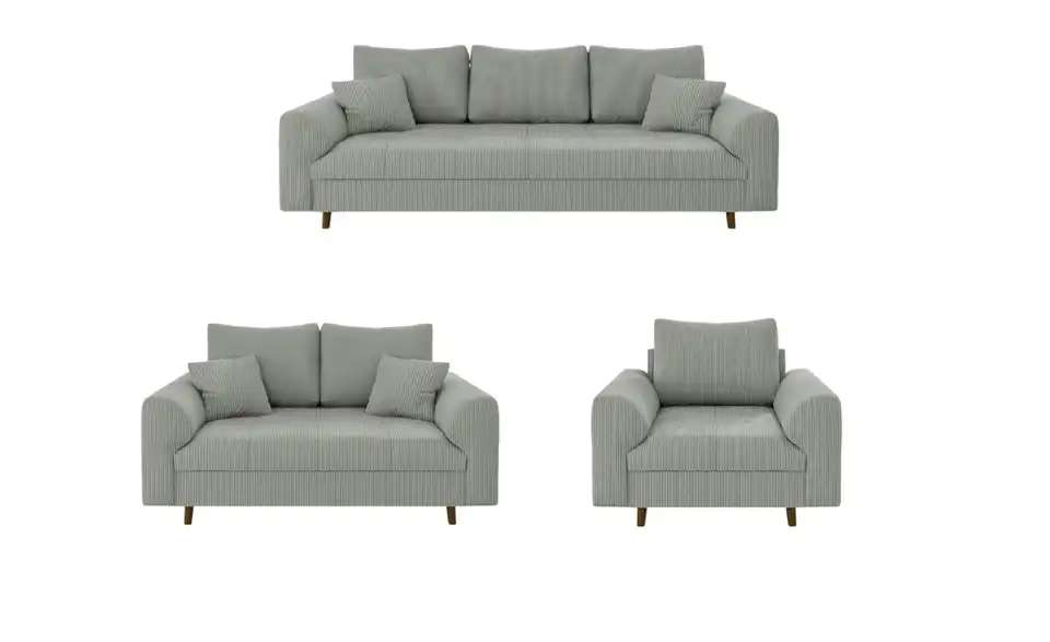 Polstergarnitur 3+2+1, Frontansicht