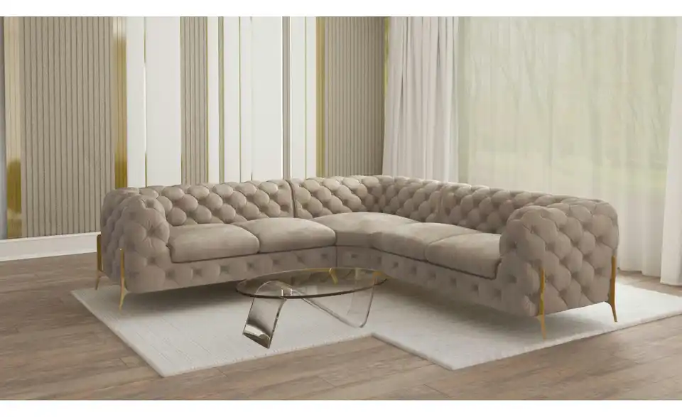 Ecksofa, in Wohnsituation