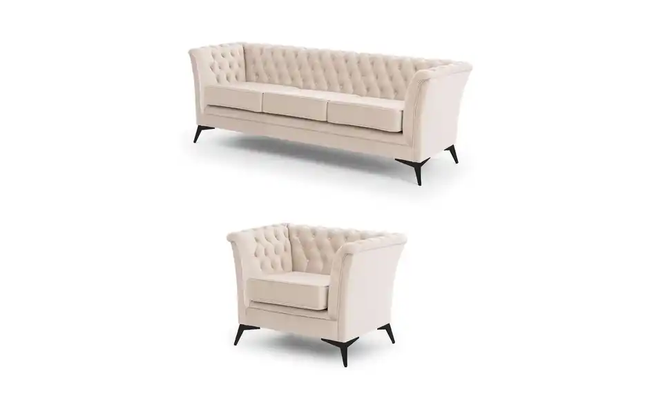 Chesterfield Polstergarnitur 3+1 Wilhelm, Perspektive