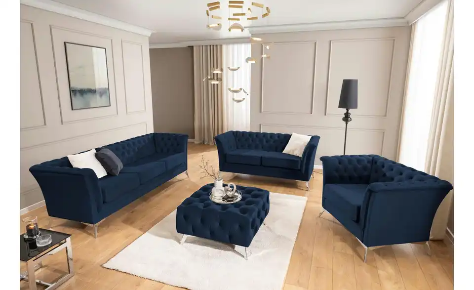 Chesterfield Polstergarnitur 3+2+1 Wilhelm, in Wohnsituation