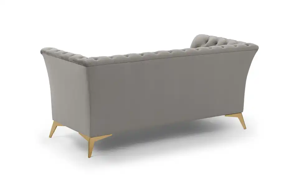 Chesterfield Polstergarnitur 3+2 Wilhelm, Rückansicht