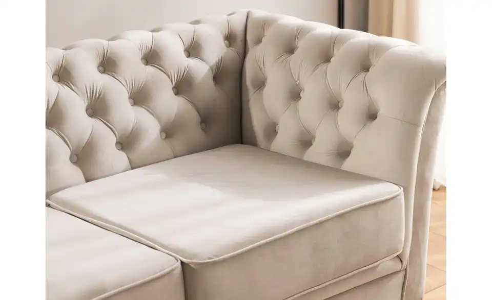 S-STYLE Chesterfield Polstergarnitur 2+1 Wilhelm, Detailansicht