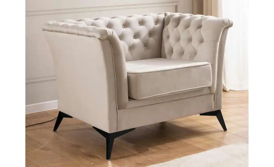 S-STYLE Chesterfield Polstergarnitur 2+1 Wilhelm, in Wohnsituation