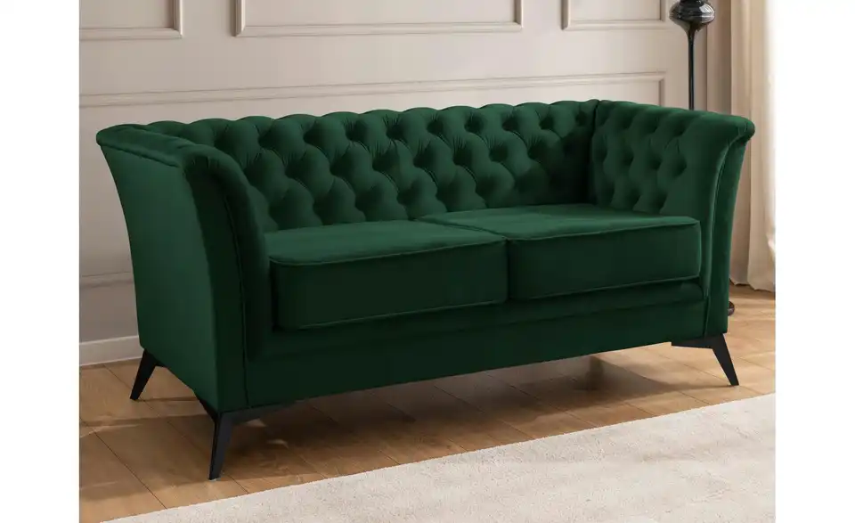 S-STYLE Chesterfield Einzelsofa Wilhelm, in Wohnsituation