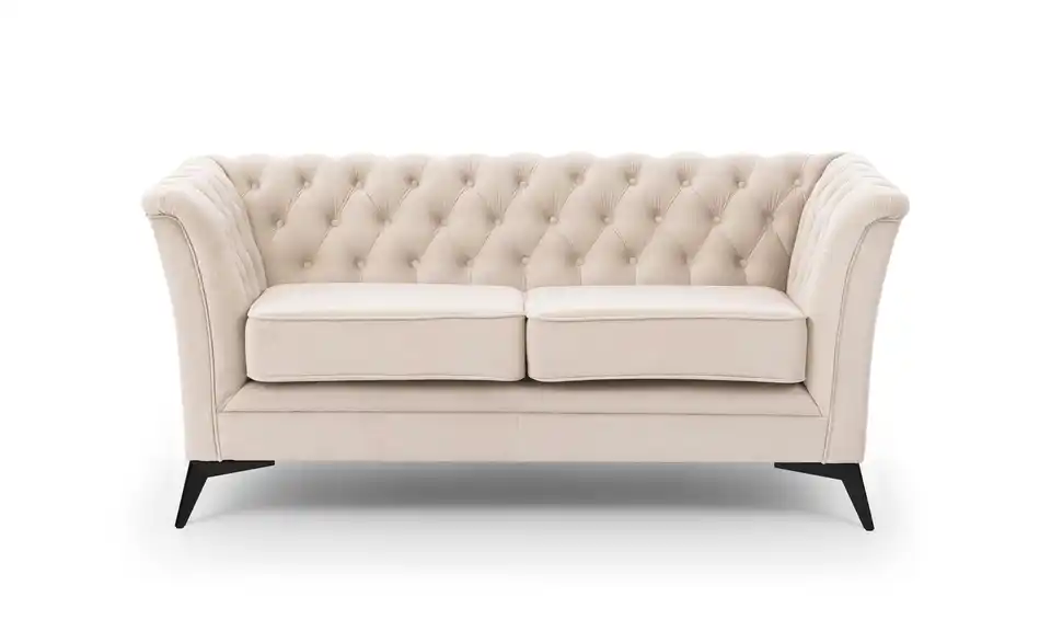 S-STYLE Chesterfield Einzelsofa Wilhelm, Frontansicht
