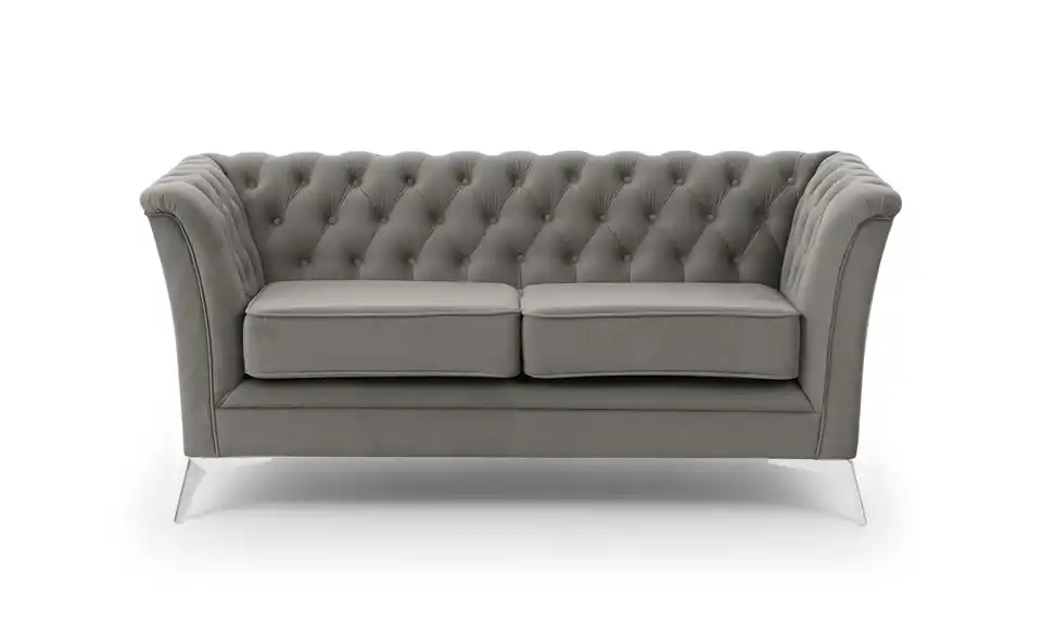 S-STYLE Chesterfield Einzelsofa Wilhelm, Frontansicht