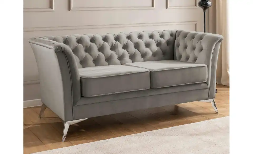 S-STYLE Chesterfield Einzelsofa Wilhelm, in Wohnsituation
