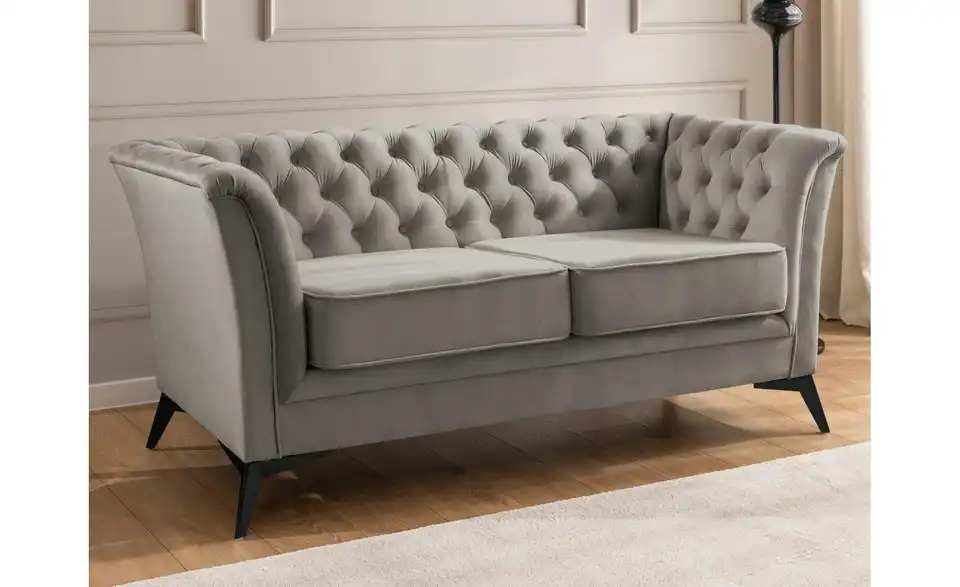 S-STYLE Chesterfield Einzelsofa Wilhelm, in Wohnsituation