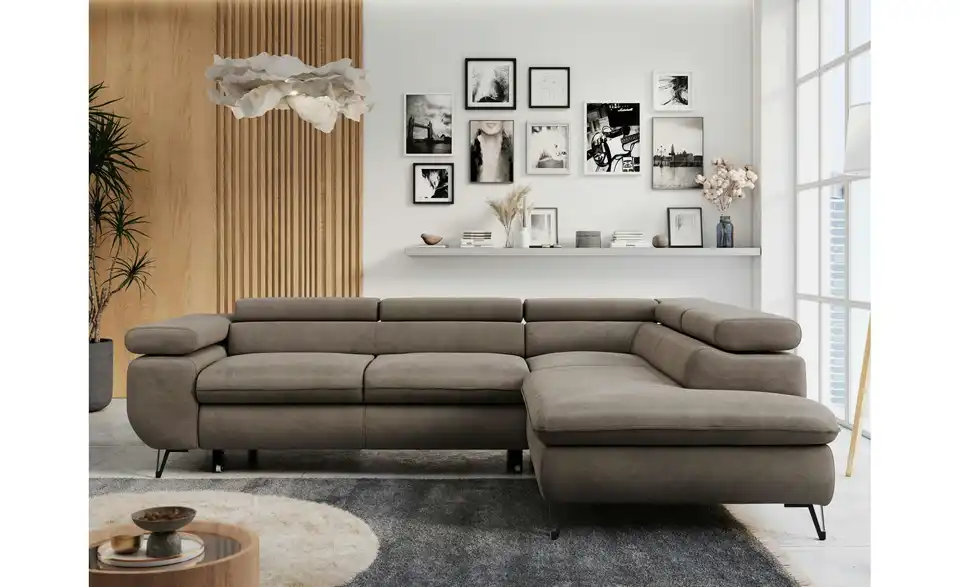 Ecksofa Braun Peter, in Wohnsituation