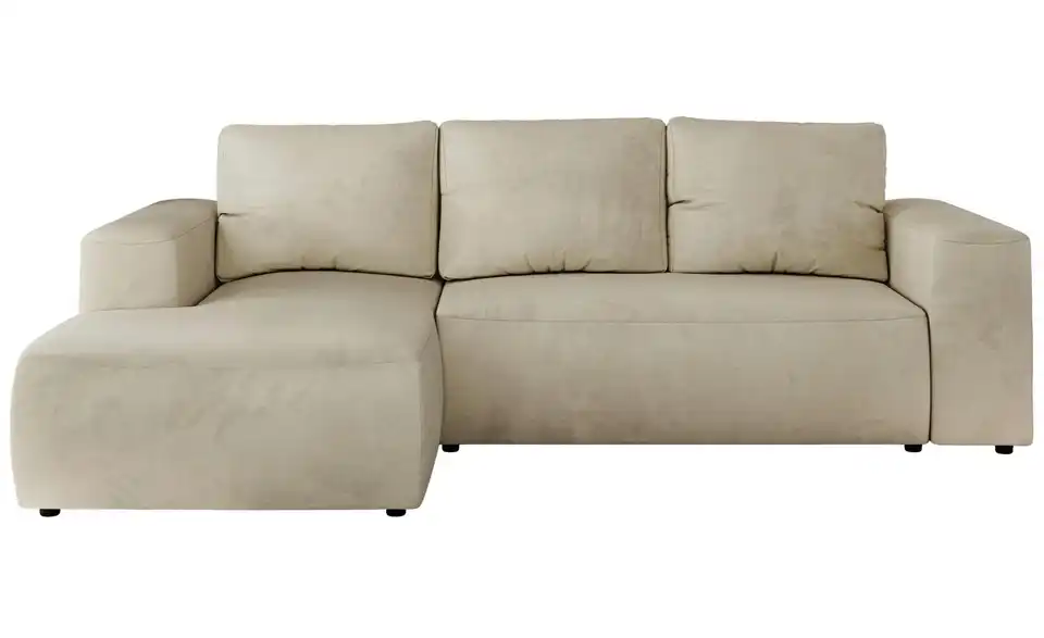 Ecksofa Beige, Frontansicht