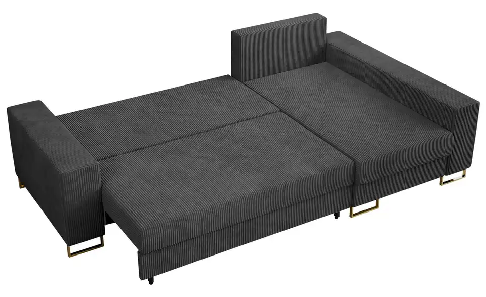 Ecksofa Dunkelgrau, Detailansicht