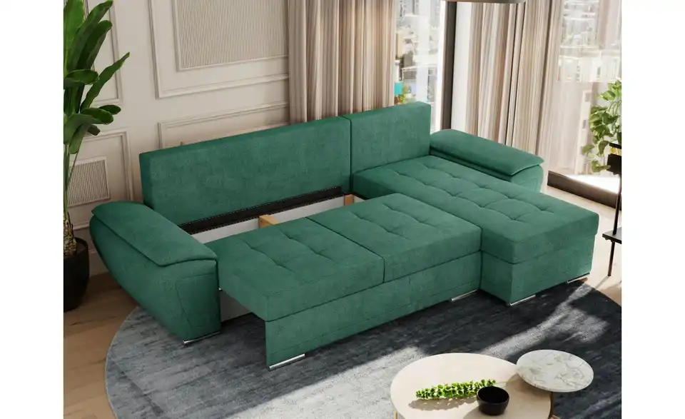 Ecksofa Grün, Funktionsansicht