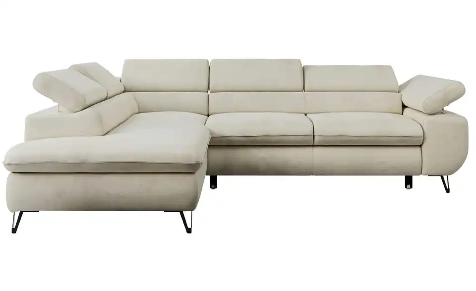 Ecksofa Beige Peter, Frontansicht