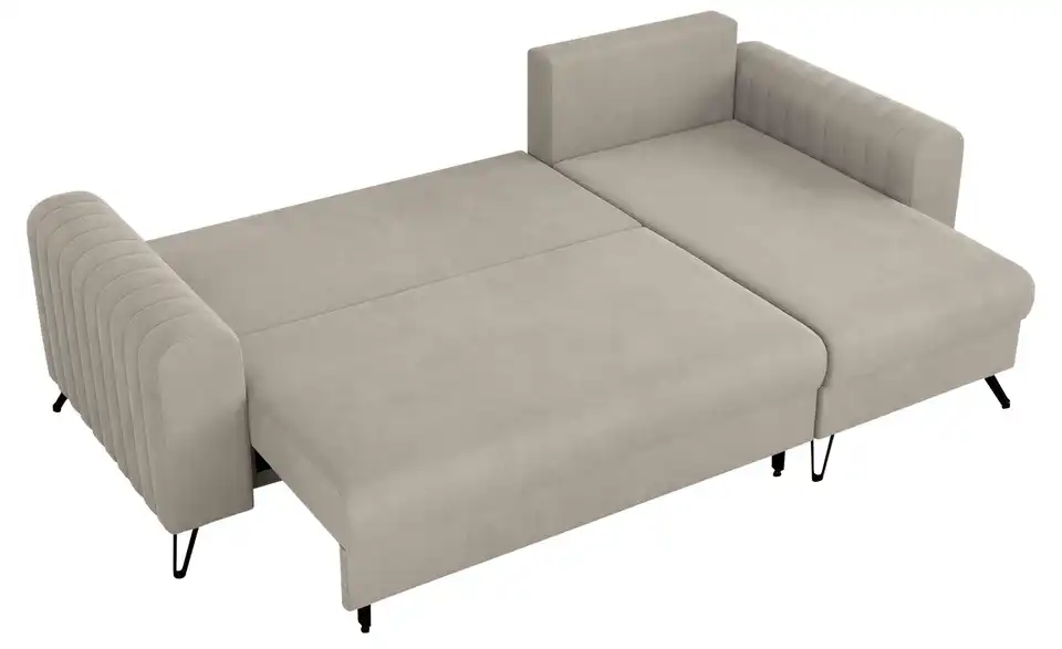 Ecksofa Dunkelbeige, Detailansicht
