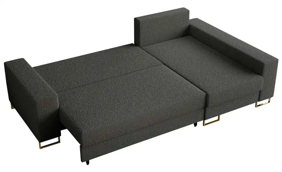 Ecksofa Dunkelgrau, Detailansicht