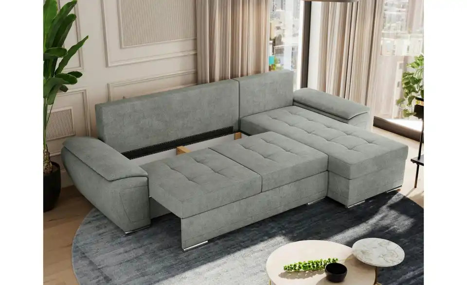 Ecksofa Grau, Funktionsansicht