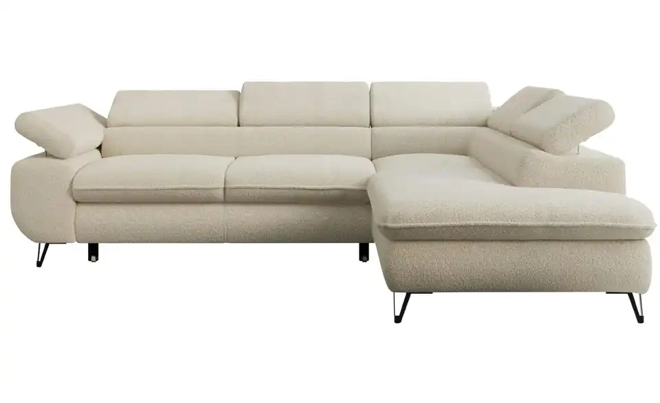 Ecksofa Beige Peter, Frontansicht