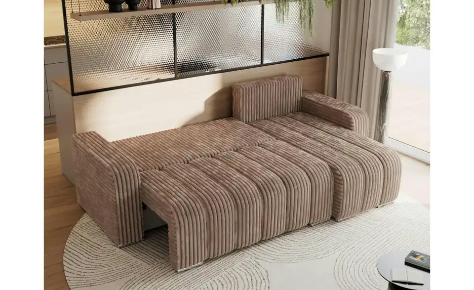 Ecksofa Braun, in Wohnsituation