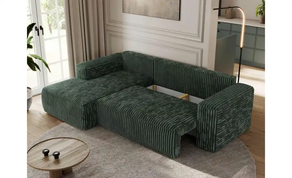 Ecksofa Grün, Funktionsansicht