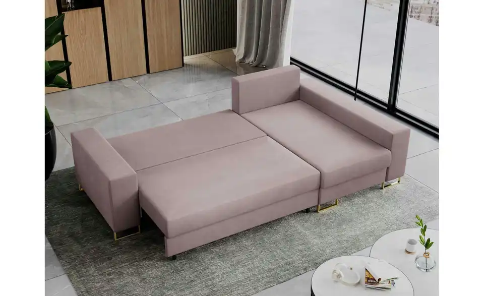 Ecksofa Rosa, in Wohnsituation