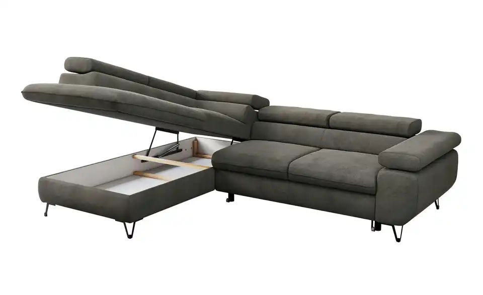 Ecksofa Dunkelgrau Peter, Detailansicht