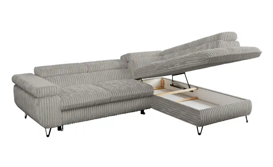 Ecksofa Hellgrau Peter, Detailansicht