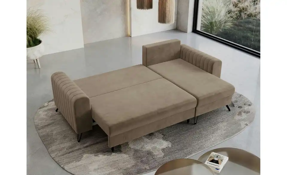 Ecksofa Braun, in Wohnsituation