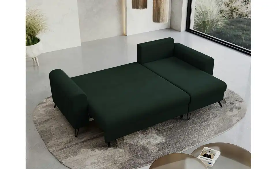 Ecksofa Grün, in Wohnsituation