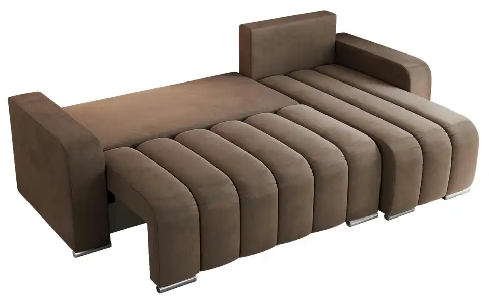 Ecksofa Braun, Detailansicht