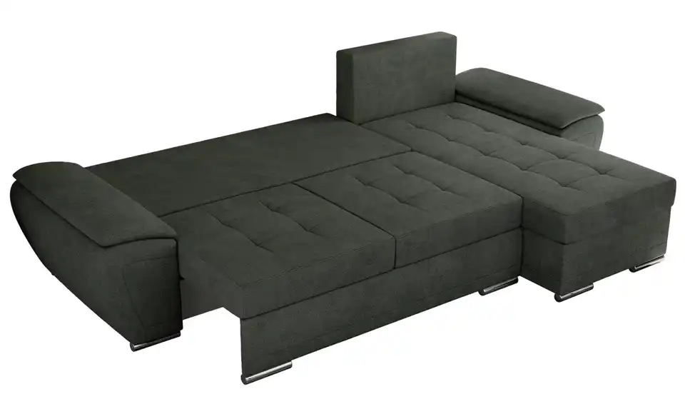 Ecksofa Dunkelgrau, Detailansicht