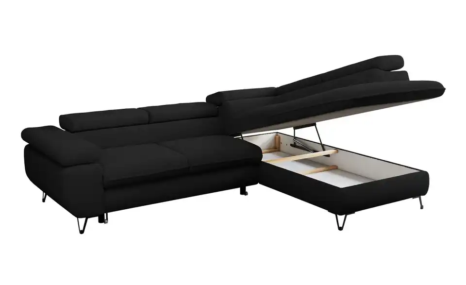 Ecksofa Schwarz Peter, Detailansicht