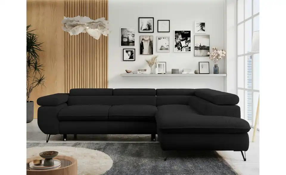 Ecksofa Schwarz Peter, in Wohnsituation