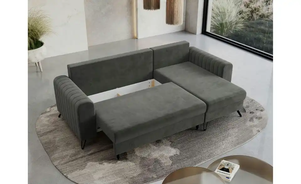 Ecksofa Grau, Funktionsansicht