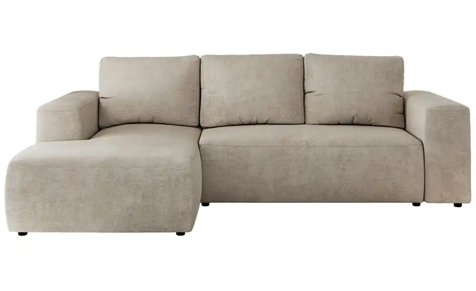 Ecksofa Beige, Frontansicht