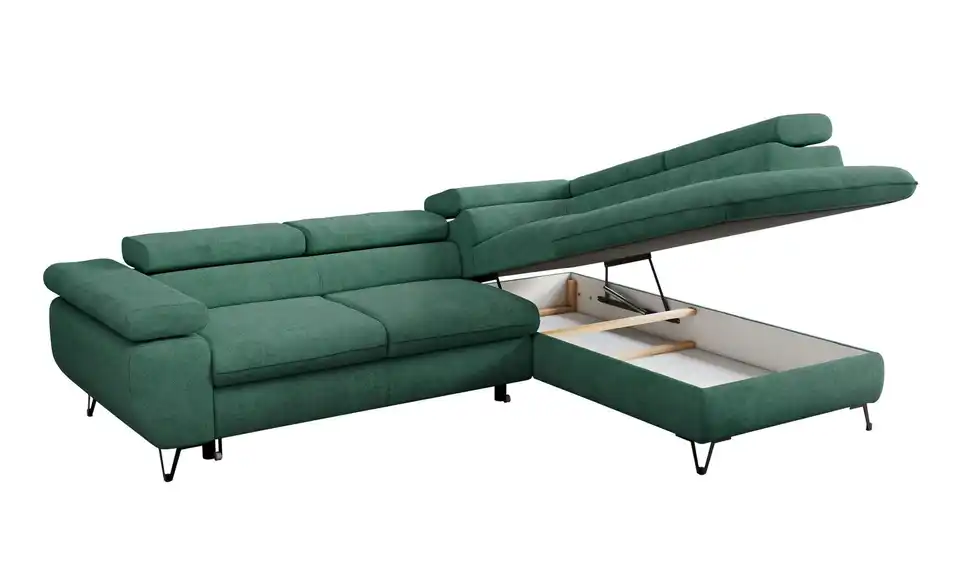 Ecksofa Grün Peter, Detailansicht