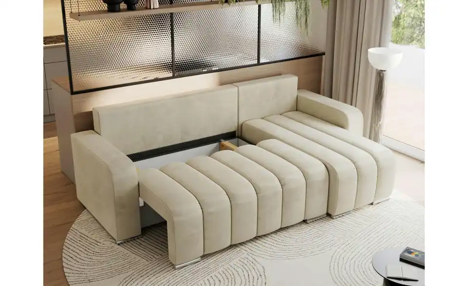 Ecksofa Beige, Funktionsansicht