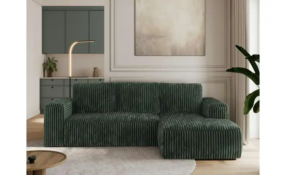 Ecksofa Grün, in Wohnsituation