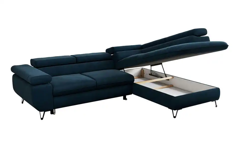 Ecksofa Dunkelblau Peter, Detailansicht